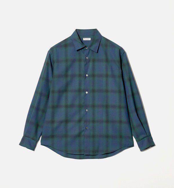 BEAUTY&YOUTH UNITED ARROWS「尾州 ウーステッド チェック レギュラー シャツ GRANDE TAPERD型 ウォッシャブル MADE IN JAPAN」|シャツ・ブラウス|COBALT
