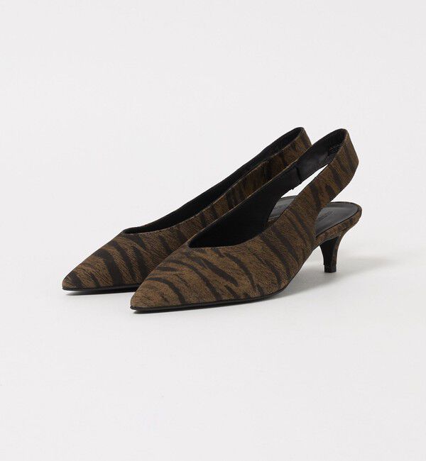 BEAUTY&YOUTH UNITED ARROWS「＜CORSO ROMA 9＞ゼブラ ポインテッド バックストラップ ミュール」|サンダル|