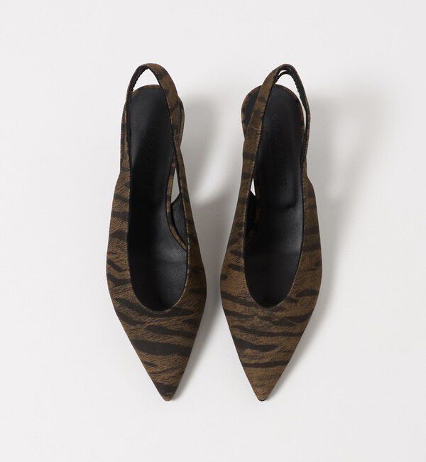 BEAUTY&YOUTH UNITED ARROWS「＜CORSO ROMA 9＞ゼブラ ポインテッド バックストラップ ミュール」|サンダル|
