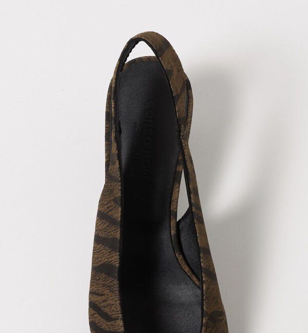 BEAUTY&YOUTH UNITED ARROWS「＜CORSO ROMA 9＞ゼブラ ポインテッド バックストラップ ミュール」|サンダル|