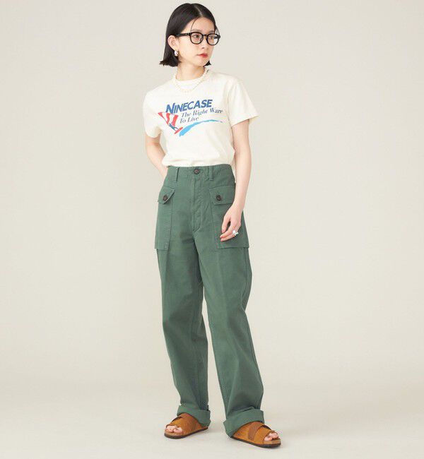 SHIPS for women「SHIPS NINE CASE:〈洗濯機可能〉ミリタリー パンツ ◇」|カーゴ|