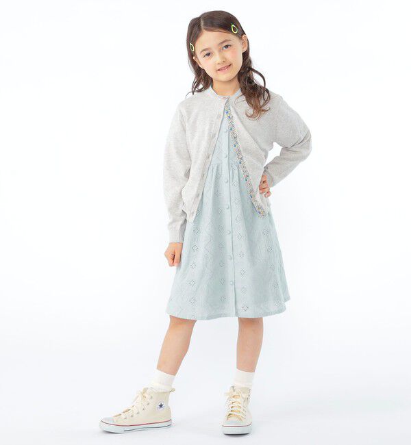 SHIPS KIDS「SHIPS KIDS:100～130cm / リバティ ボタン カーディガン」|カーディガン|