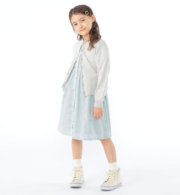 SHIPS KIDS「SHIPS KIDS:100～130cm / リバティ ボタン カーディガン」|カーディガン|