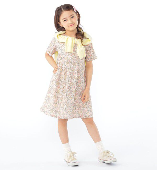 SHIPS KIDS「SHIPS KIDS:100～130cm / リバティ ボタン カーディガン」|カーディガン|