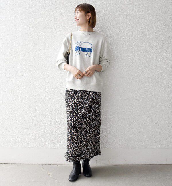 SHIPS any「【SHIPS any別注】THE KNiTS:〈洗濯機可能〉ロゴ プリント スウェット 26AW」|スウェット・ジャージ|