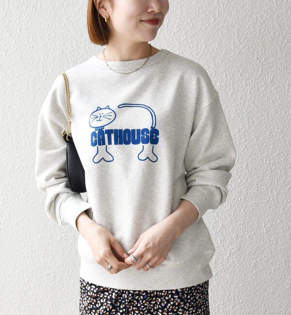 SHIPS any「【SHIPS any別注】THE KNiTS:〈洗濯機可能〉ロゴ プリント スウェット 26AW」|スウェット・ジャージ|