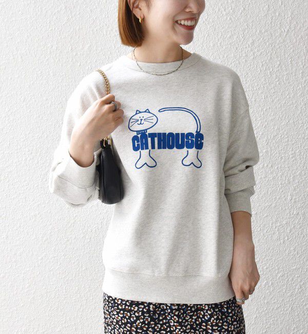 SHIPS any「【SHIPS any別注】THE KNiTS:〈洗濯機可能〉ロゴ プリント スウェット 26AW」|スウェット・ジャージ|