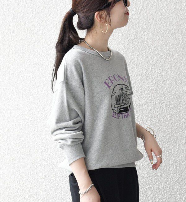 SHIPS any「【SHIPS any別注】THE KNiTS:〈洗濯機可能〉ロゴ プリント スウェット 26AW」|スウェット・ジャージ|