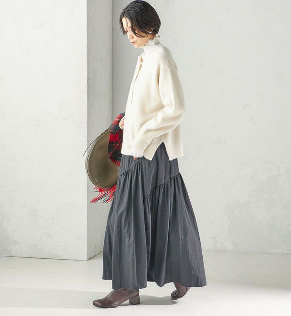 SHIPS for women「《予約》〈手洗い可能〉ウール カシミヤ 2WAY ヘンリーネック プルオーバー」|ニット・セーター|