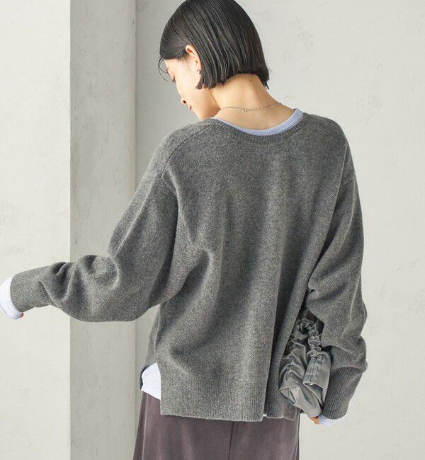 SHIPS for women「《予約》〈手洗い可能〉ウール カシミヤ 2WAY ヘンリーネック プルオーバー」|ニット・セーター|