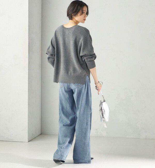 SHIPS for women「《予約》〈手洗い可能〉ウール カシミヤ 2WAY ヘンリーネック プルオーバー」|ニット・セーター|
