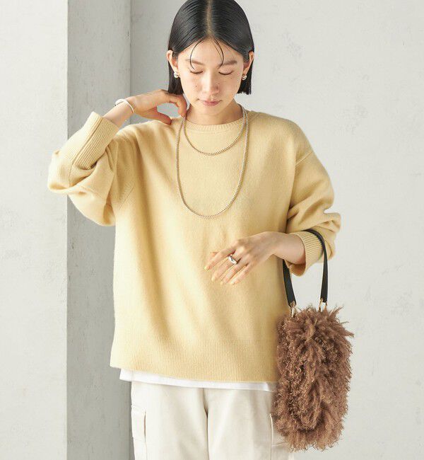 SHIPS for women「《予約》〈手洗い可能〉ウール カシミヤ 2WAY ヘンリーネック プルオーバー」|ニット・セーター|