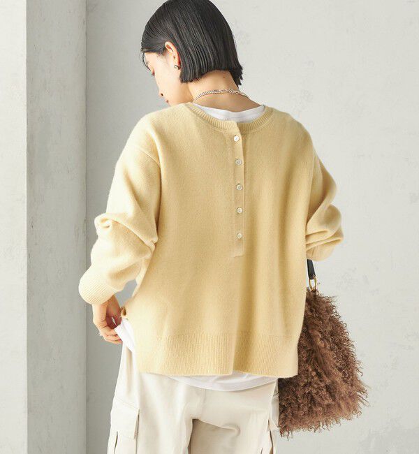 SHIPS for women「《予約》〈手洗い可能〉ウール カシミヤ 2WAY ヘンリーネック プルオーバー」|ニット・セーター|