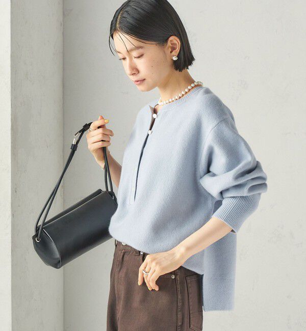 SHIPS for women「《予約》〈手洗い可能〉ウール カシミヤ 2WAY ヘンリーネック プルオーバー」|ニット・セーター|