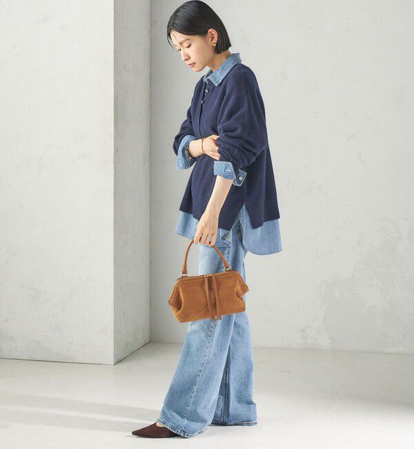 SHIPS for women「《予約》〈手洗い可能〉ウール カシミヤ 2WAY ヘンリーネック プルオーバー」|ニット・セーター|
