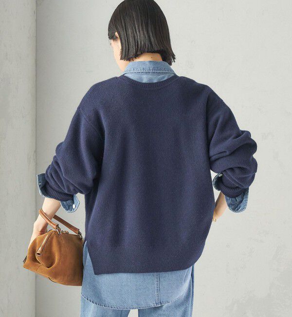 SHIPS for women「《予約》〈手洗い可能〉ウール カシミヤ 2WAY ヘンリーネック プルオーバー」|ニット・セーター|