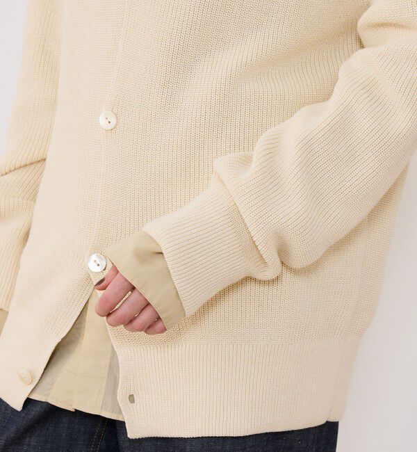 GALERIE VIE「フィッシャーマンズリブ Vネックカーディガン」|カーディガン|