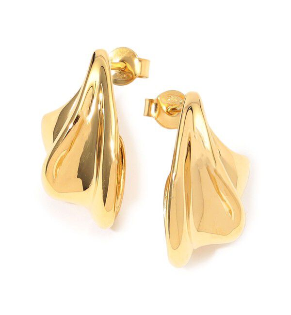 TOMORROWLAND GOODS「Otiumberg. Wave ゴールド ピアス」|ピアス|