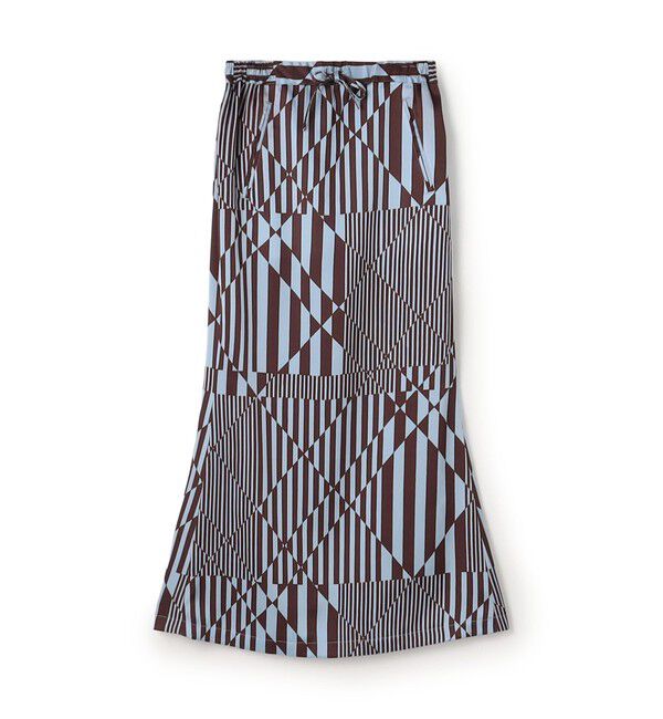 TOMORROWLAND BUYING WEAR「【別注】TELMA Printed ロングスカート」|フレア|64 ブルー系