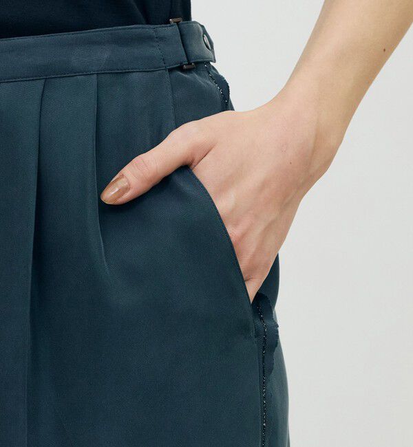 DES PRES「サンドウォッシュハブタエ ２タックエラスティックパンツ」|その他|