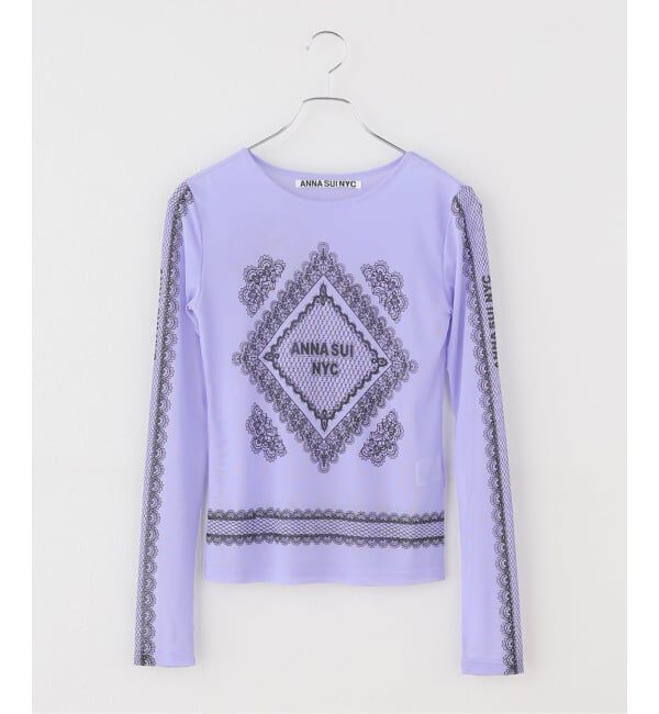 JOINT WORKS「anna sui nyc / アナスイエヌワイシー レースプリントシアトップ」|Tシャツ・カットソー|