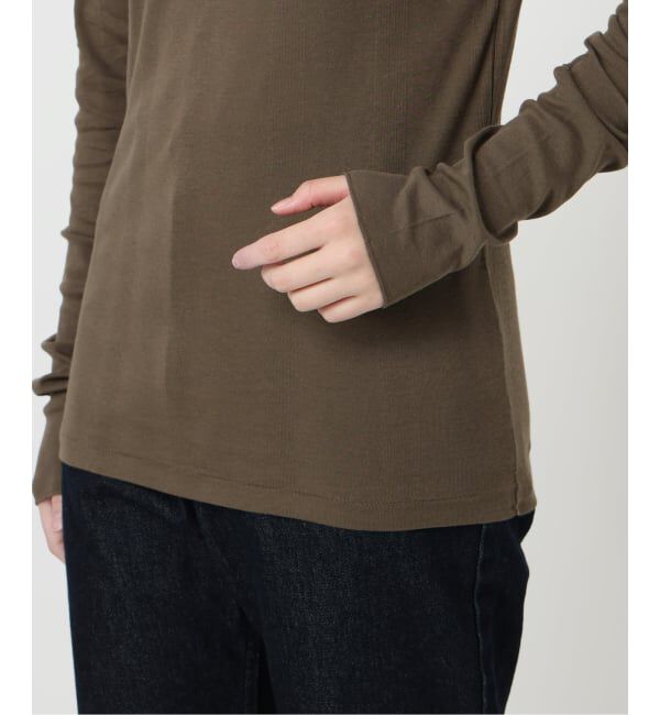 SLOBE IENA「《追加》miller/ミラー SLOBE別注 SHEER RIB タートルネック」|Tシャツ・カットソー|