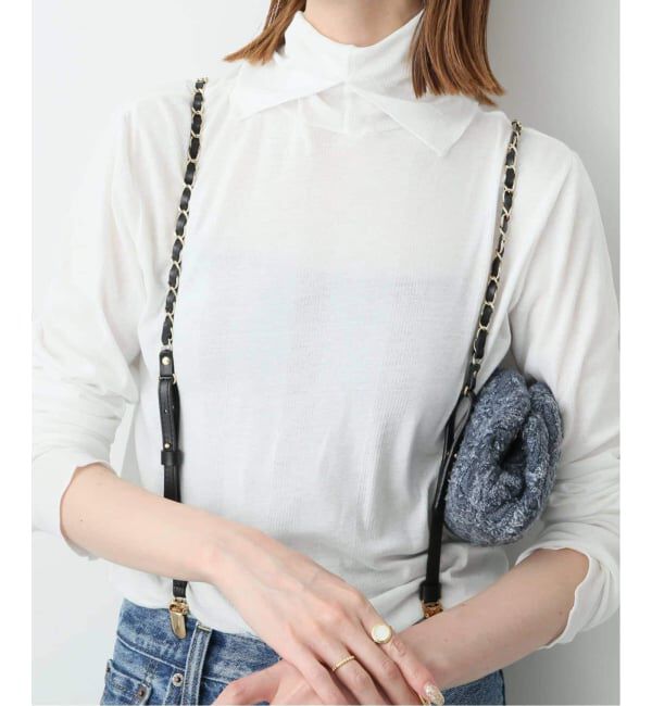 SLOBE IENA「《追加》miller/ミラー SLOBE別注 SHEER RIB タートルネック」|Tシャツ・カットソー|