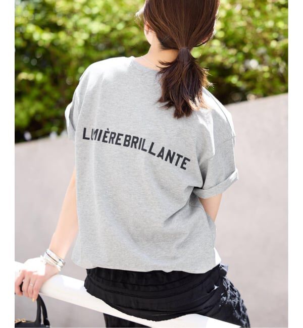 SLOBE IENA「《追加2》1ST ETOILE Tシャツ」|Tシャツ・カットソー|グレーA