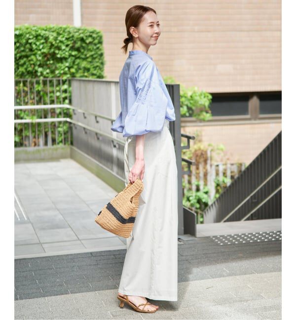 SLOBE IENA「《WEB限定/追加》ピンタックバルーンスリーブブラウス」|シャツ・ブラウス|