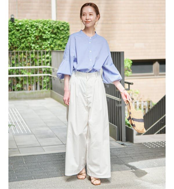 SLOBE IENA「《WEB限定/追加》ピンタックバルーンスリーブブラウス」|シャツ・ブラウス|