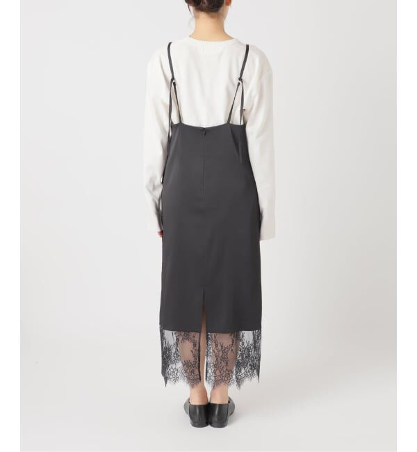 SLOBE IENA「《WEB限定/追加2》レースサテンワンピース」|ワンピース|