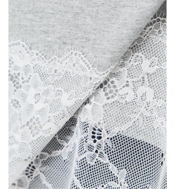SLOBE IENA「レースコンビカットソー2」|Tシャツ・カットソー|