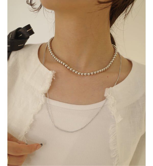 SLOBE IENA「《追加》Native SilverStreams ネックレス 3連 60cm NSA1003600」|ネックレス|シルバー