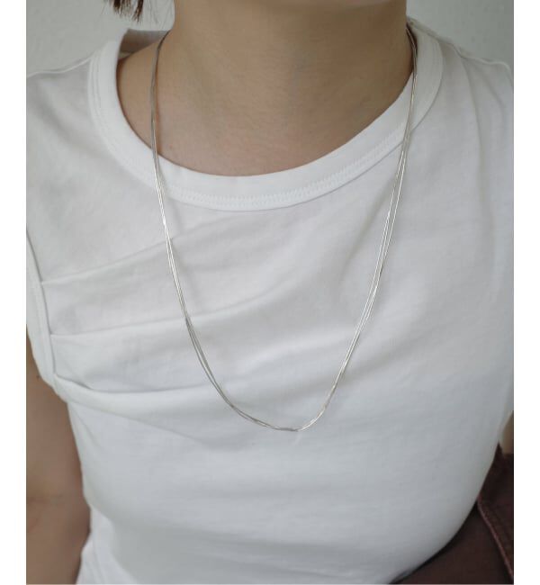 SLOBE IENA「《追加》Native SilverStreams ネックレス 3連 60cm NSA1003600」|ネックレス|