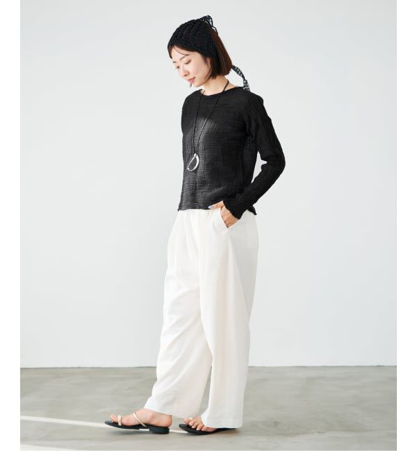 IENA「LES ATELIERS FRANCAIS DE CONFECTION T Manches Longues PE26TSMLGDC」|シャツ・ブラウス|