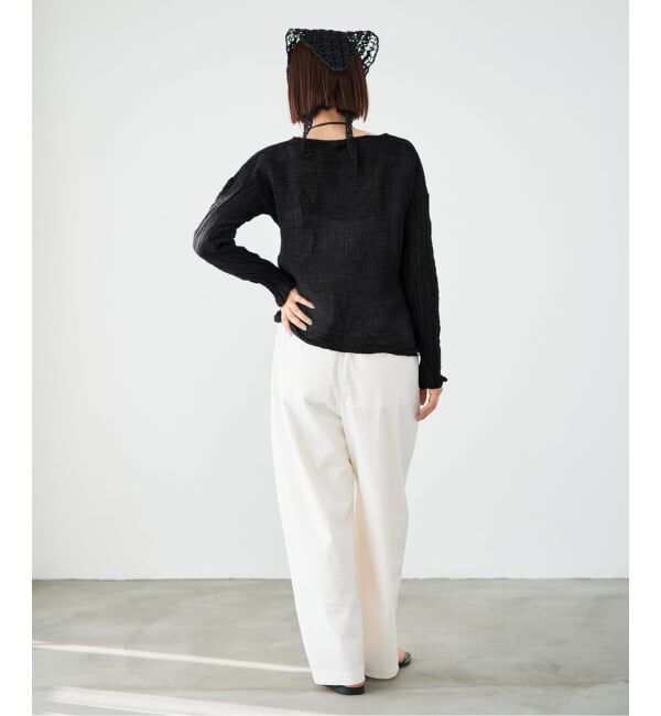 IENA「LES ATELIERS FRANCAIS DE CONFECTION T Manches Longues PE26TSMLGDC」|シャツ・ブラウス|