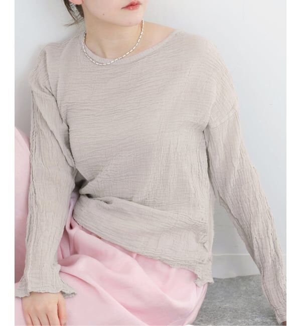 IENA「LES ATELIERS FRANCAIS DE CONFECTION T Manches Longues PE26TSMLGDC」|シャツ・ブラウス|