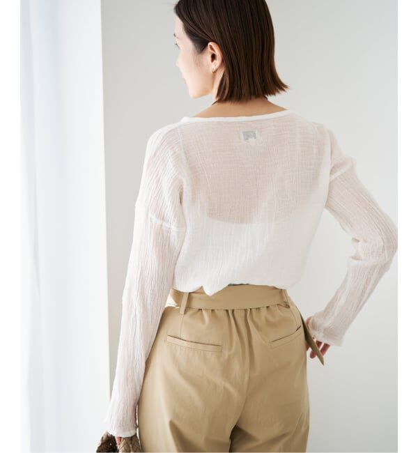 IENA「LES ATELIERS FRANCAIS DE CONFECTION T Manches Longues PE26TSMLGDC」|シャツ・ブラウス|