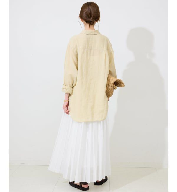 SLOBE IENA「《WEB限定/追加》PEボイルプリーツスカート」|スカート|