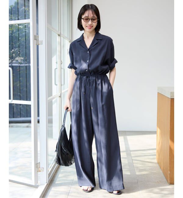 SLOBE IENA「《WEB限定》ハーフスリーブオールインワン」|オールインワン|