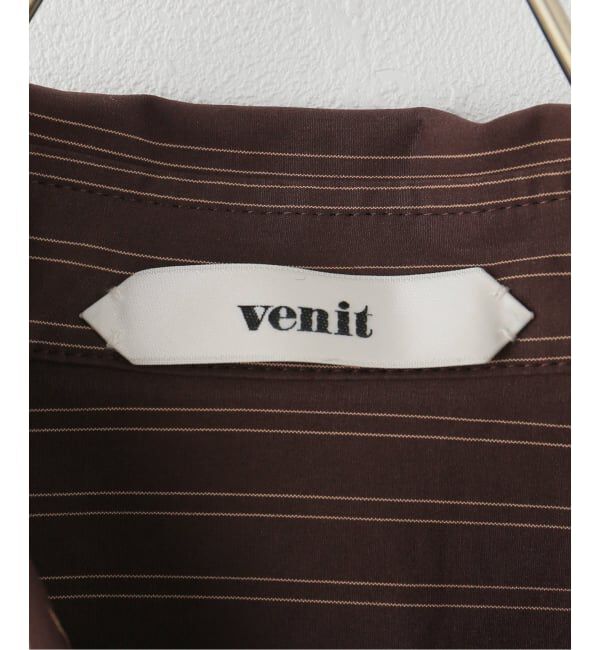 IENA「venit/ヴェニット STRIPED TYPEWRITER ワンピース VEE5620A」|ワンピース|