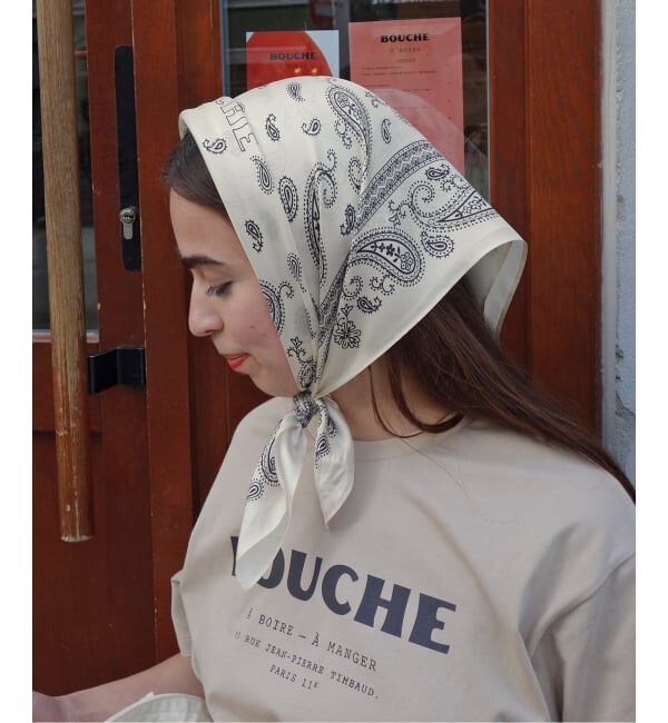 SLOBE IENA「BOUCHE SLOBE別注 シルクバンダナ」|バンダナ・スカーフ|