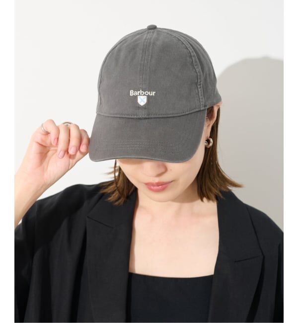 SLOBE IENA「BARBOUR/バブアー CASCADE CAP MHA0274 PU57/ GY75/ ST5」|キャップ・キャスケット|グレーB
