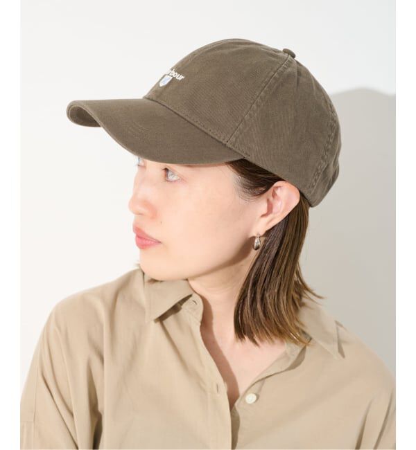 SLOBE IENA「BARBOUR/バブアー CASCADE CAP MHA0274 PU57/ GY75/ ST5」|キャップ・キャスケット|ブラウン