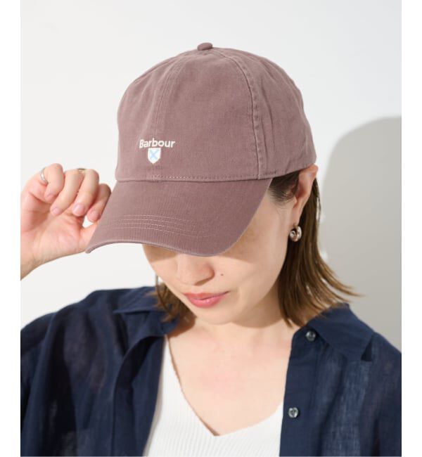 SLOBE IENA「BARBOUR/バブアー CASCADE CAP MHA0274 PU57/ GY75/ ST5」|キャップ・キャスケット|パープル