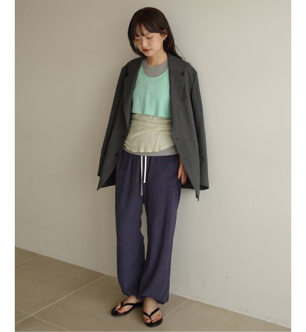 SLOBE IENA「Plus by ONIT/オニット SLOBE別注 2way パイルパンツ」|その他|