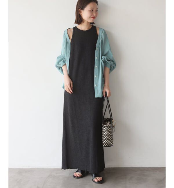 SLOBE IENA「《シリーズあり》シュリンクジャージーアメスリワンピース」|ワンピース|