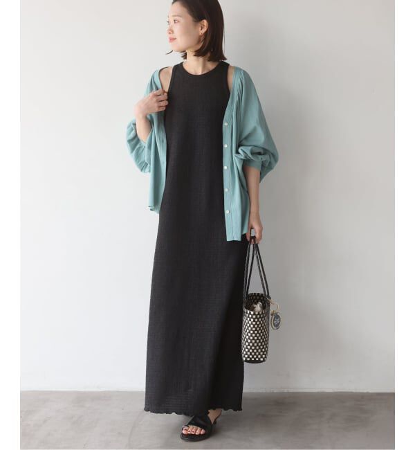 SLOBE IENA「《シリーズあり》シュリンクジャージーアメスリワンピース」|ワンピース|