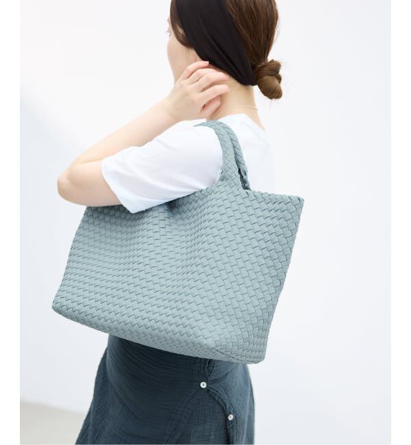 IENA「NAGHEDI/ナゲディ 別注 St.Barths Medium Tote バッグ SN03013LD」|トートバッグ|ブルー