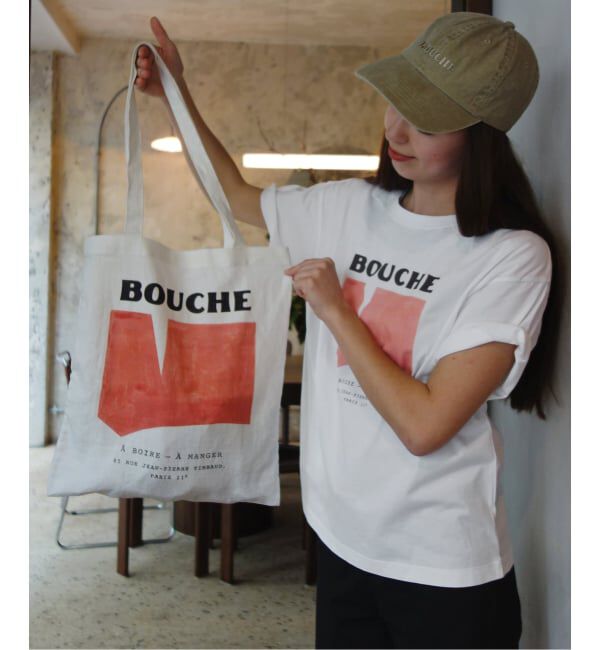 SLOBE IENA「《追加》BOUCHE SLOBE別注 LOGO TEE」|Tシャツ・カットソー|